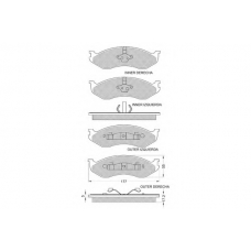 PF1209 PROCODIS FRANCE Комплект тормозных колодок, дисковый тормоз