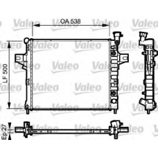 735051 VALEO Радиатор, охлаждение двигателя