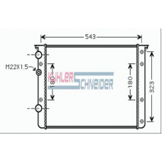 1316211 KUHLER SCHNEIDER Радиатор, охлаждение двигател