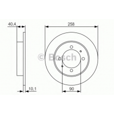 0 986 479 S76 BOSCH Тормозной диск