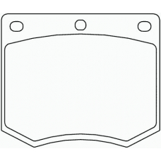 MGB633 MINTEX Комплект тормозных колодок, дисковый тормоз