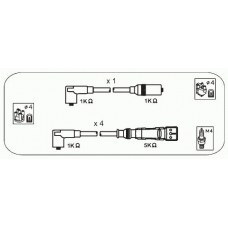 ABM74 JANMOR Комплект проводов зажигания