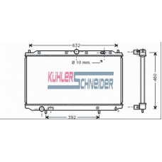 3300151 KUHLER SCHNEIDER Радиатор, охлаждение двигател