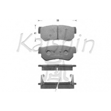 D11118 KAISHIN Комплект тормозных колодок, дисковый тормоз