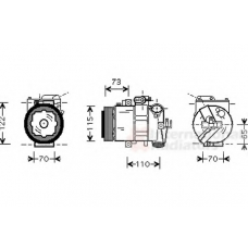 7600K018 VAN WEZEL Компрессор, кондиционер