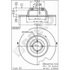 BS 7166 BRECO Тормозной диск