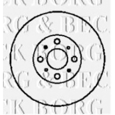 BBD4349 BORG & BECK Тормозной диск