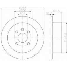 8DD 355 110-691 HELLA PAGID Тормозной диск