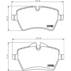 T2094 PAGID Комплект тормозных колодок, дисковый тормоз