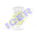181923 ICER Комплект тормозных колодок, дисковый тормоз