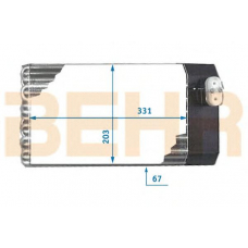 7400995 BEHR Evaporator