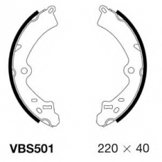 VBS501 MOTAQUIP Комплект тормозных колодок