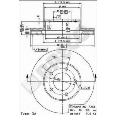 BS 8455 BRECO Тормозной диск