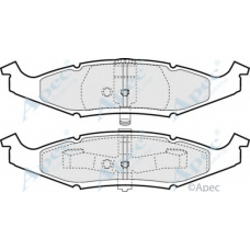 PAD997 APEC Комплект тормозных колодок, дисковый тормоз