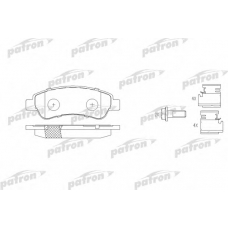 PBP1923 PATRON Комплект тормозных колодок, дисковый тормоз