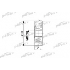 PCV5034 PATRON Шарнирный комплект, приводной вал