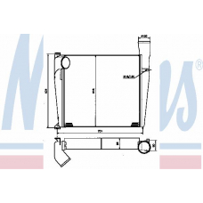 96989 NISSENS Интеркулер