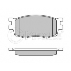 025 243 1717/W MEYLE Комплект тормозных колодок, дисковый тормоз
