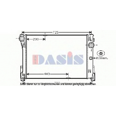 120100N AKS DASIS Радиатор, охлаждение двигателя