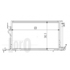 009-016-0007 LORO Конденсатор, кондиционер