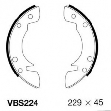 VBS224 MOTAQUIP Комплект тормозных колодок