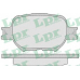 05P837 LPR Комплект тормозных колодок, дисковый тормоз
