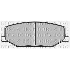 BBP1524 BORG & BECK Комплект тормозных колодок, дисковый тормоз
