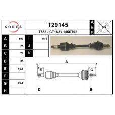 T29145 EAI Приводной вал
