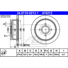 24.0110-0213.1 ATE Тормозной диск