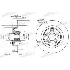 PBD7013 PATRON Тормозной диск