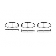 P11853.02 WOKING Комплект тормозных колодок, дисковый тормоз