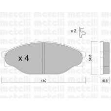 22-0433-0 METELLI Комплект тормозных колодок, дисковый тормоз