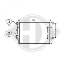 8221405 DIEDERICHS Радиатор, охлаждение двигателя