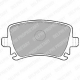 LP1824<br />DELPHI<br />Комплект тормозных колодок, дисковый тормоз