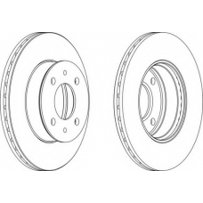 DDF1632 FERODO Тормозной диск