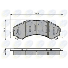 CBP3919 COMLINE Комплект тормозных колодок, дисковый тормоз