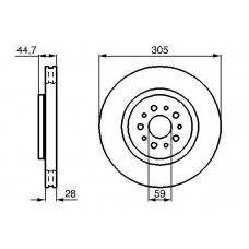 0 986 478 711 BOSCH Тормозной диск