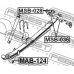 MAB-124 FEBEST Втулка, листовая рессора