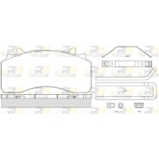 JSX 21526.80 ROADHOUSE Комплект тормозных колодок, дисковый тормоз