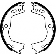 8DA 355 050-981 HELLA PAGID Комплект тормозных колодок, стояночная тормозная с