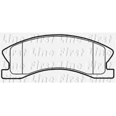 FBP3792 FIRST LINE Комплект тормозных колодок, дисковый тормоз