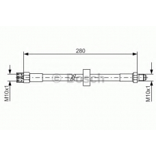 1 987 476 117 BOSCH Тормозной шланг