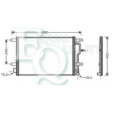 CO0012 EQUAL QUALITY Конденсатор, кондиционер