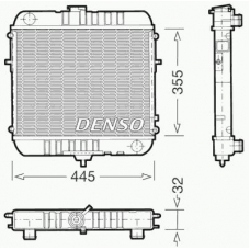 DRM20072 DENSO Радиатор, охлаждение двигателя