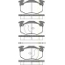 8110 28034 TRISCAN Комплект тормозных колодок, дисковый тормоз