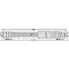 BBH6431 BORG & BECK Тормозной шланг