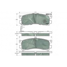 GDB3179 TRW Комплект тормозных колодок, дисковый тормоз