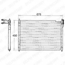 TSP0225084 DELPHI Конденсатор, кондиционер