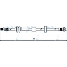 HOS3902 APEC Тормозной шланг