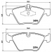 P 06 040 BREMBO Комплект тормозных колодок, дисковый тормоз